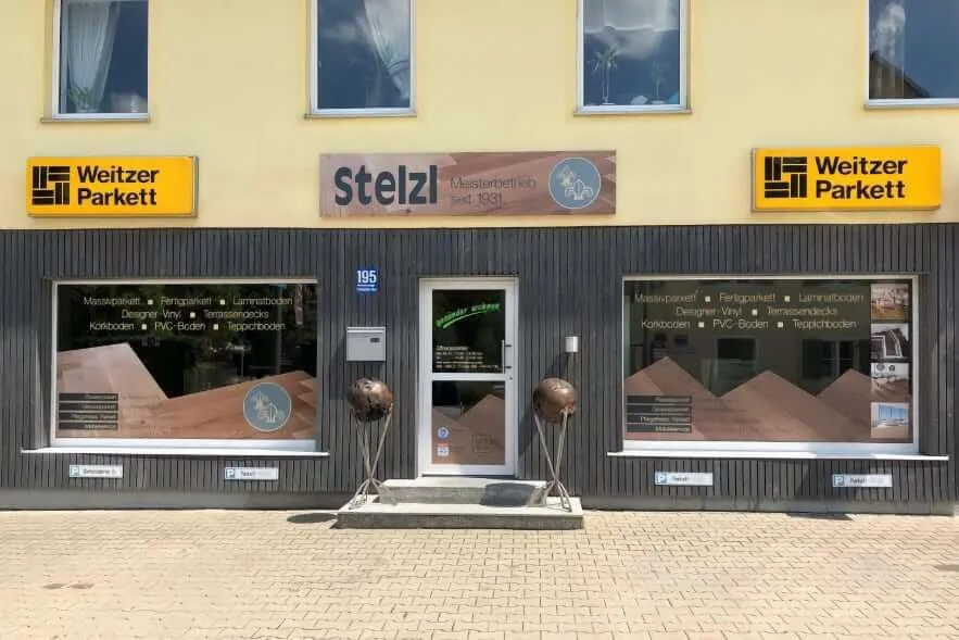 Parkett Stelzl showroom at Forstenrieder Allee 195 in Munich-Forstenried