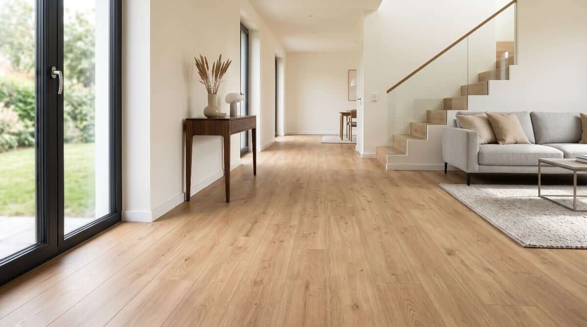 Laminatboden in einem Wohnraum in München